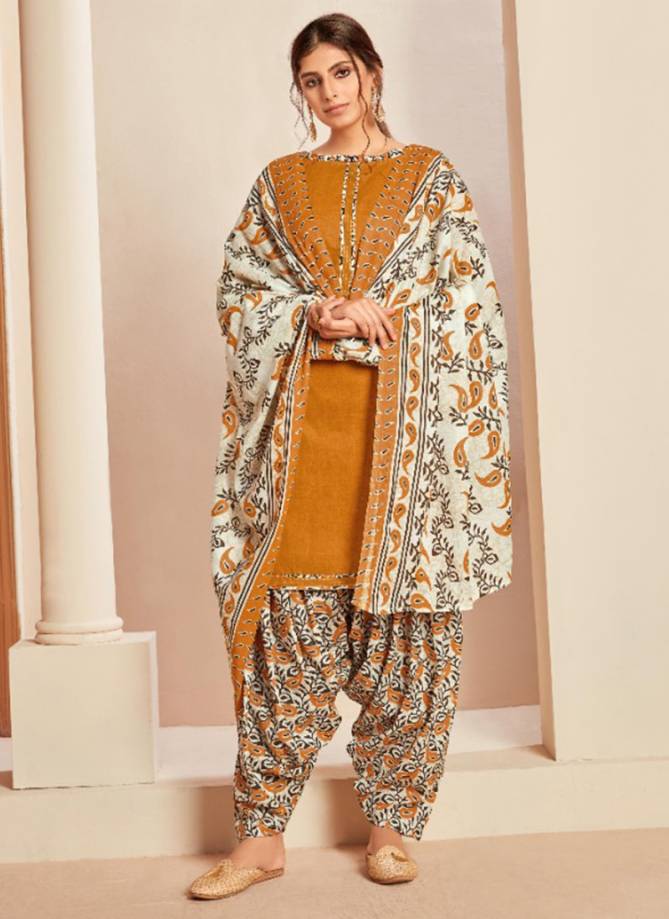 Patiyala Queen Self Printed Cotton Designer Regular Wear Patiyala Suits Collection 1642-001 To 1642-010